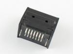 SATA Type A 7 Pin Эркек туташтыргыч, Оң бурчтуу, Кош катар